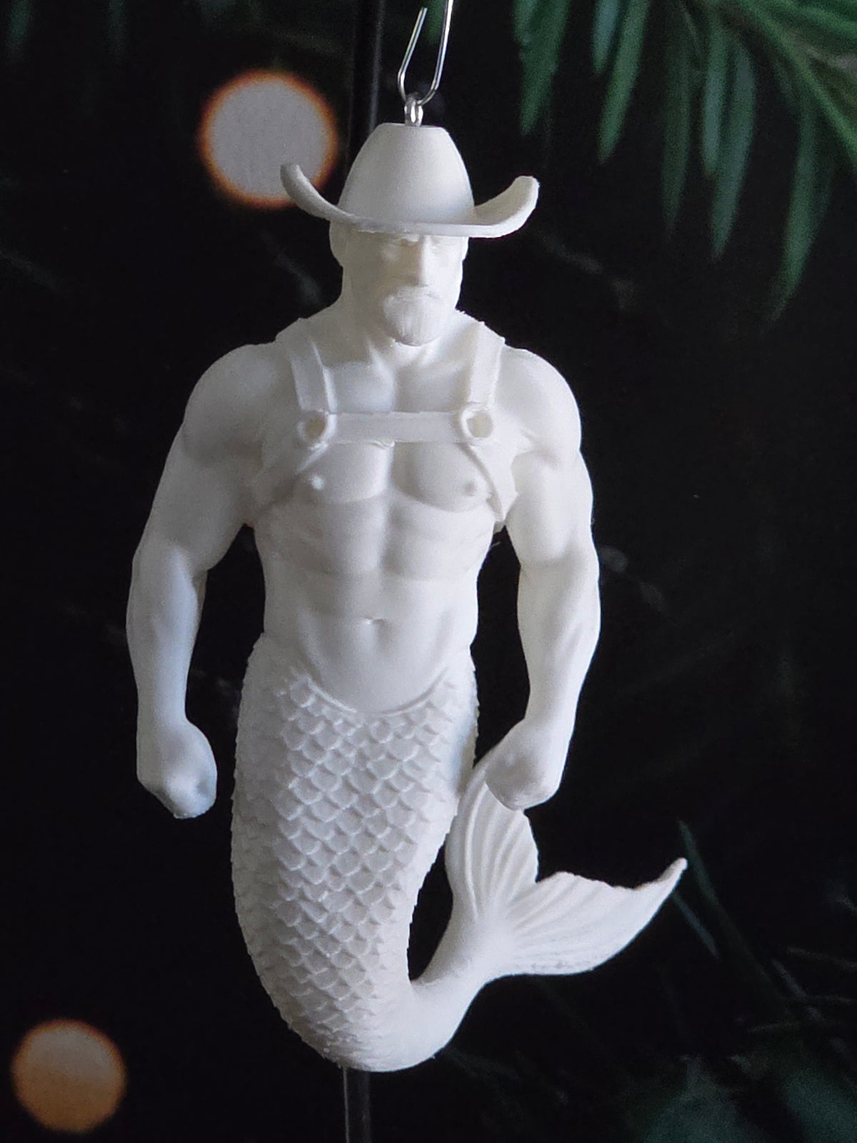Cowboy Merman Ornament