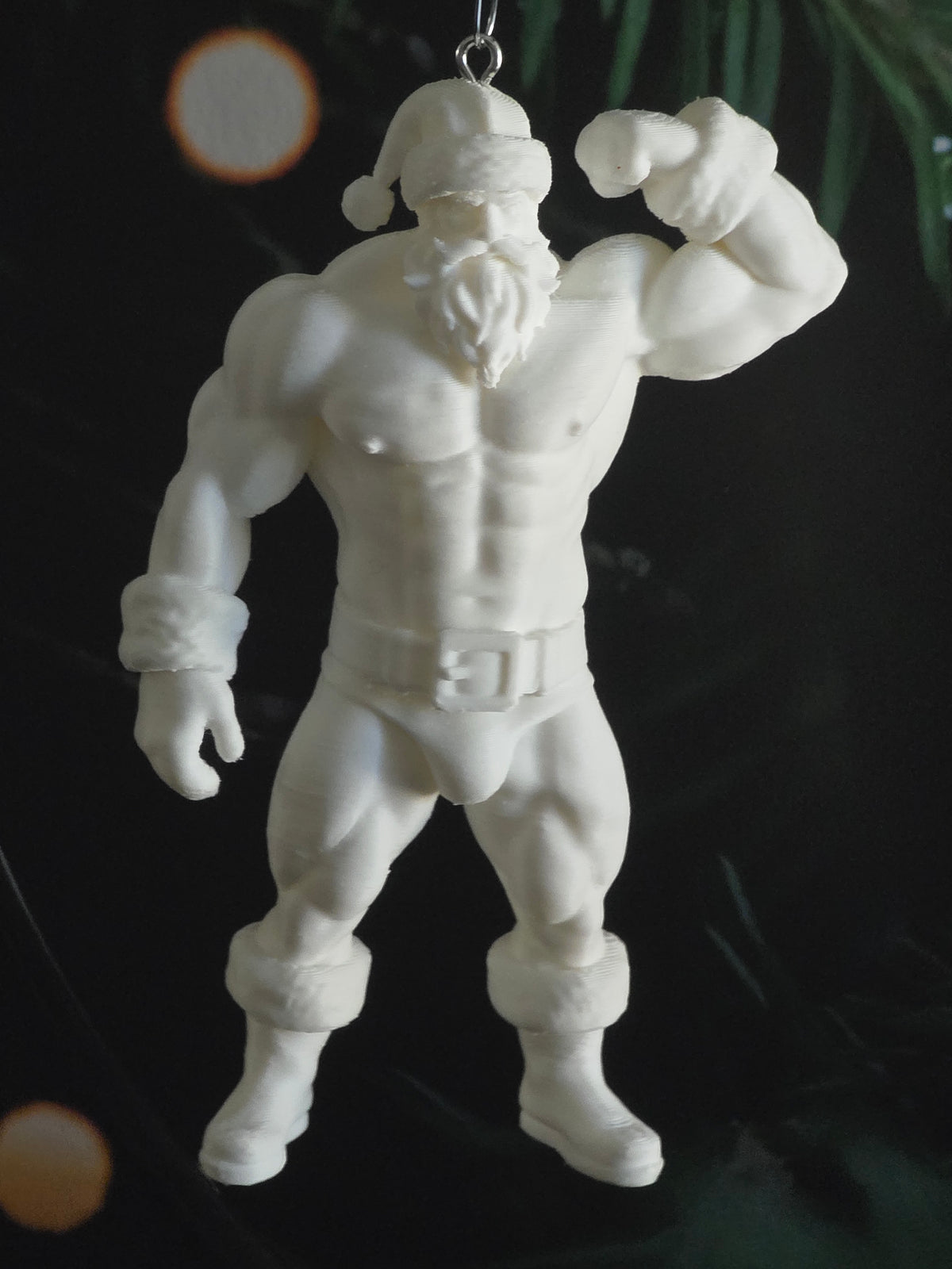 Santa Bicep Daddy Ornament