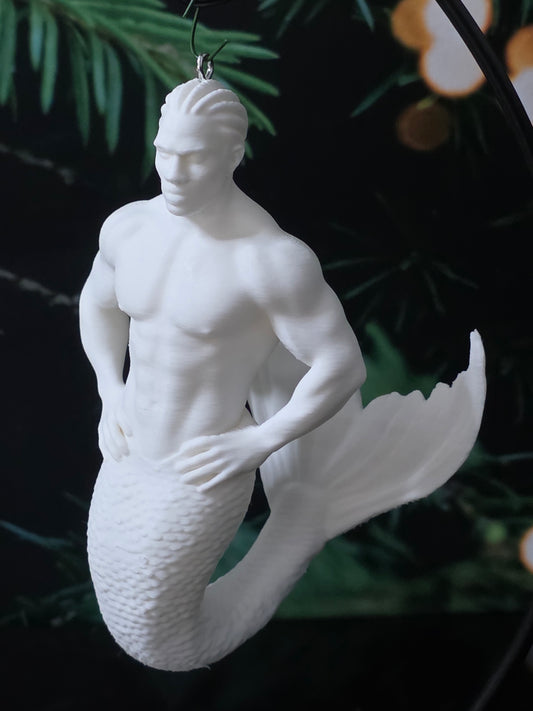 Cornrow Cutie Merman Ornament