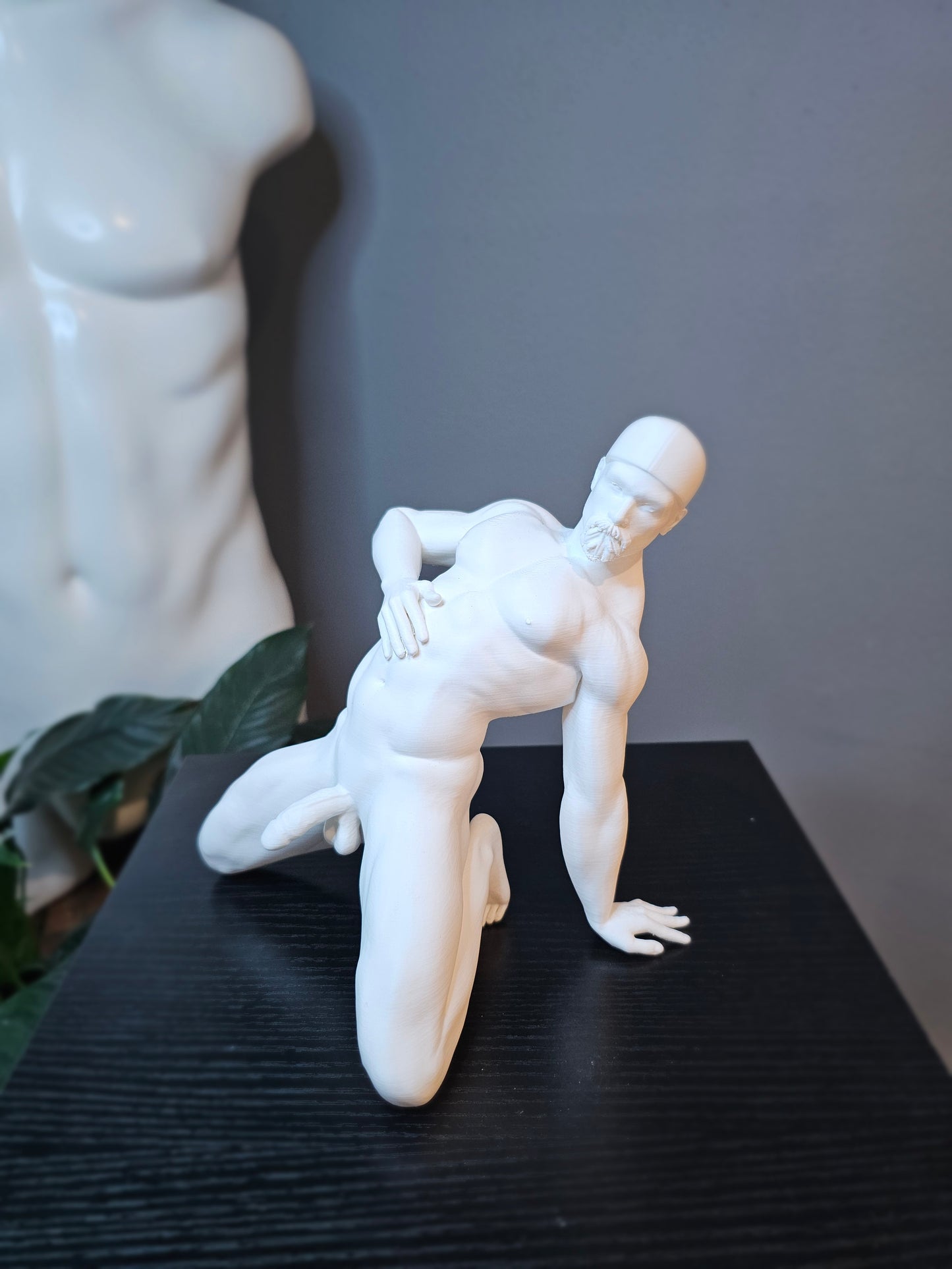 Backward Ball Cap Goatee Lean