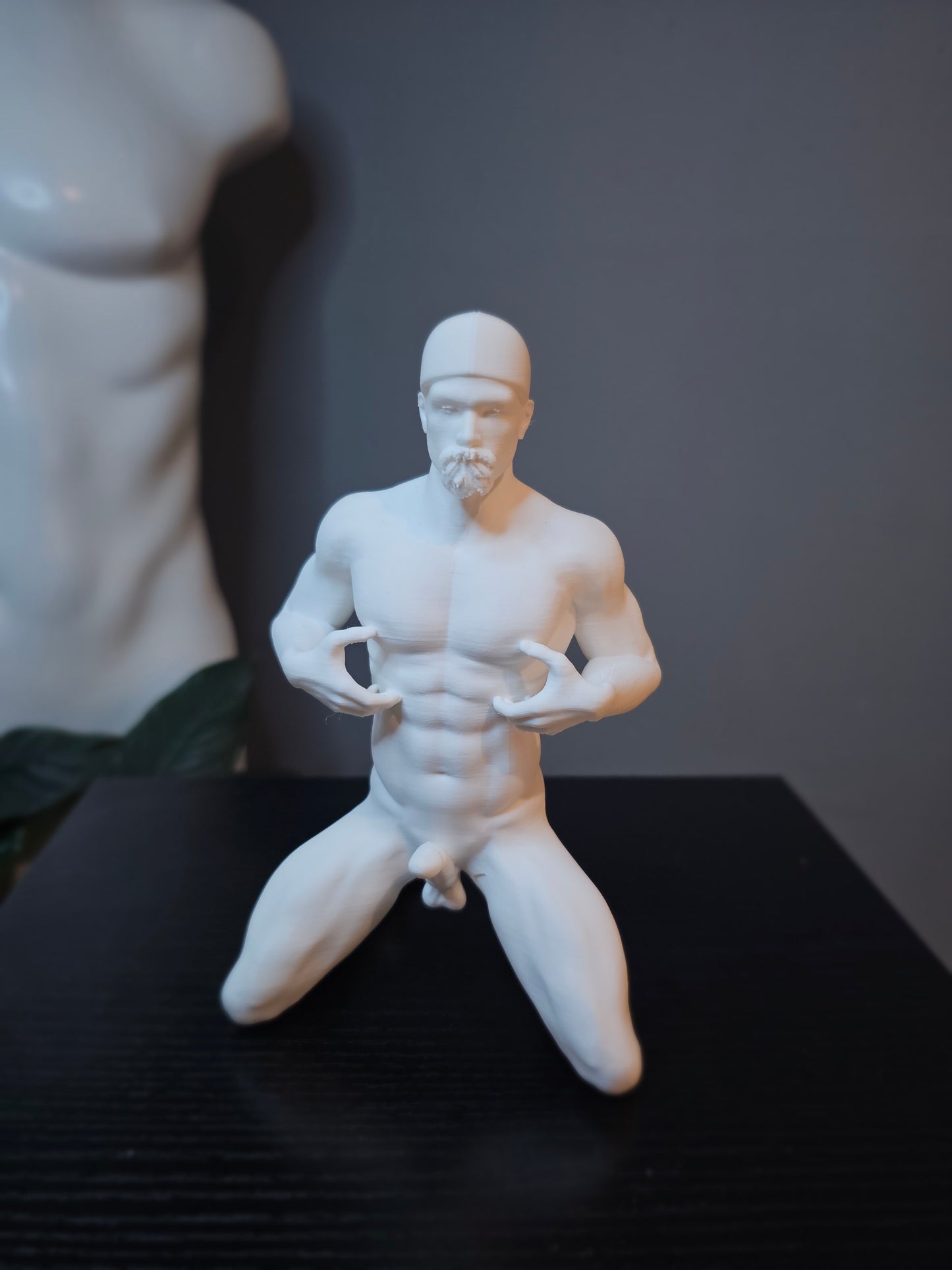 Backward Ball Cap Nipple Play Goatee