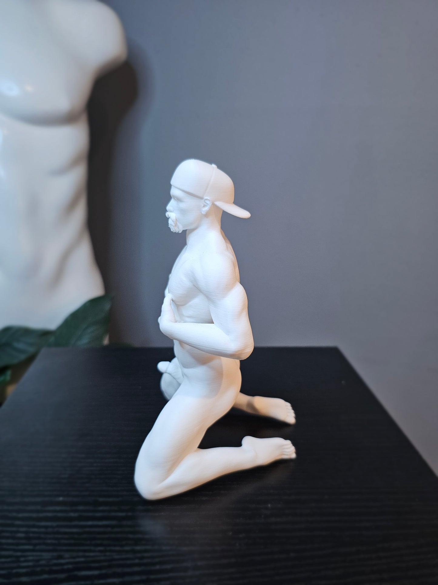 Backward Ball Cap Nipple Play Goatee